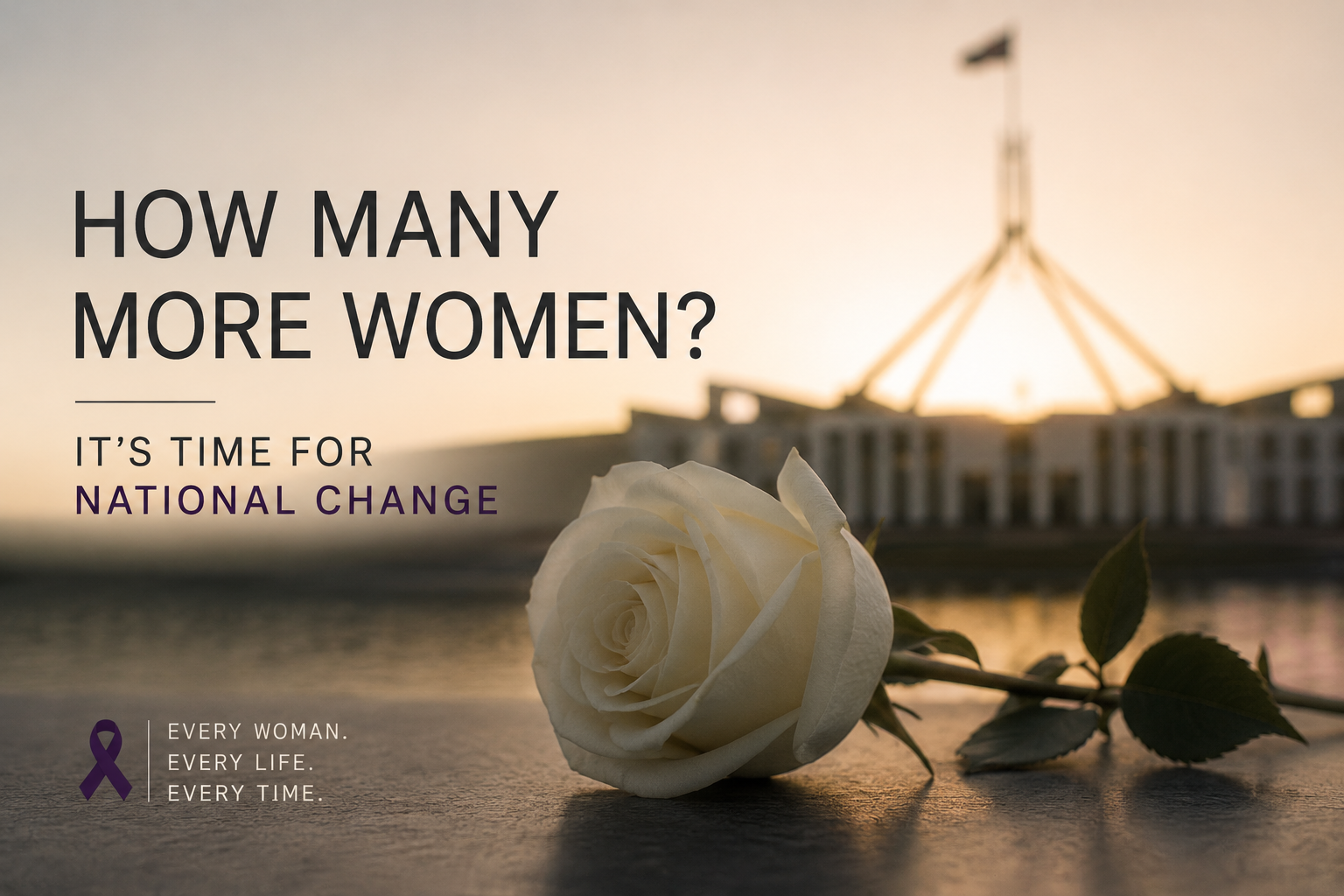 How Many More Women?, White Rose for National Change